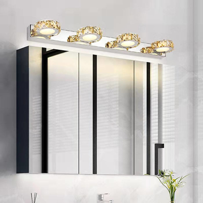 El cuarto de baño interior Crystal Wall Lamp Stainless Steel llevó a Crystal Mirror Lamp