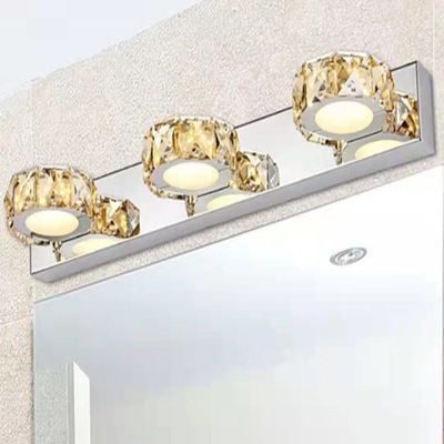 El acero inoxidable del cuarto de baño claro llevó a Crystal Mirror Lamp 46 los x 5cm