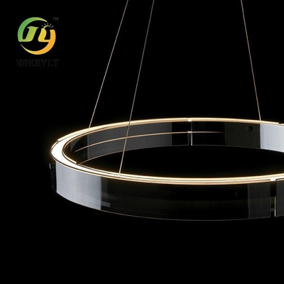 Luz pendiente creativa moderna del vidrio LED de los estilos de la lámpara redonda minimalista de la sala de estar