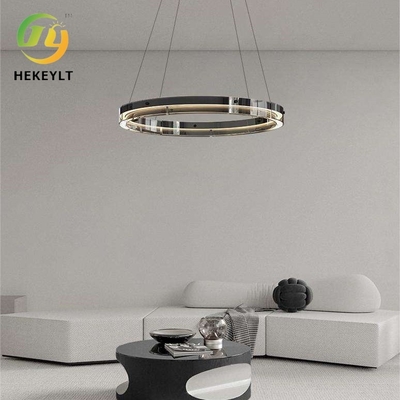 Luz pendiente creativa moderna del vidrio LED de los estilos de la lámpara redonda minimalista de la sala de estar