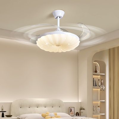 Nube moderna luz del ventilador del dormitorio de los niños LED de conversión de frecuencia de espectro completo luz del comedor