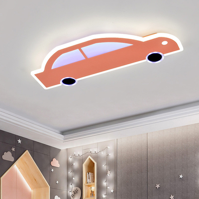 Cartoon LED Protección de ojos Modelado de automóviles Iluminación de techo sin escalones Oscurecimiento RGB Luz de dormitorio infantil