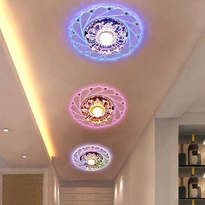 Lámpara moderna del techo de Crystal Corridor Diameter 200m m Mini Colorful LED