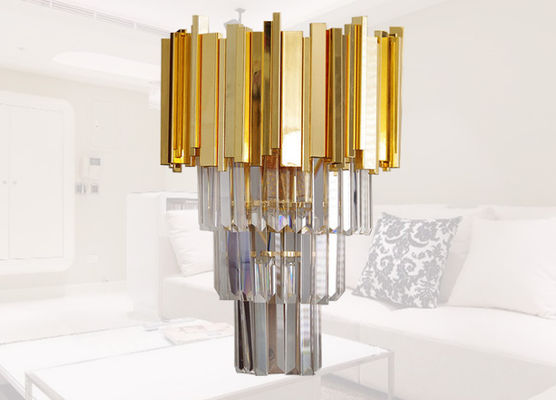 Lámpara de pared de lujo de metal dorado moderno Lámpara de pared de cristal de hierro para interiores