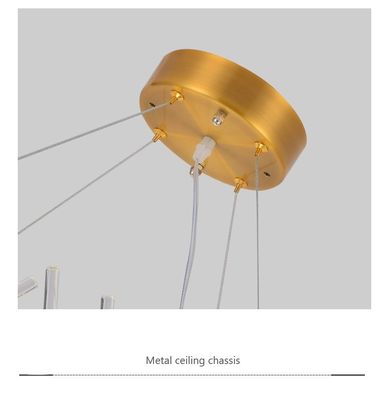 Lámpara moderna de la gota de agua de la barra de Crystal Chandelier Hollow Crystal Ball del claro K9