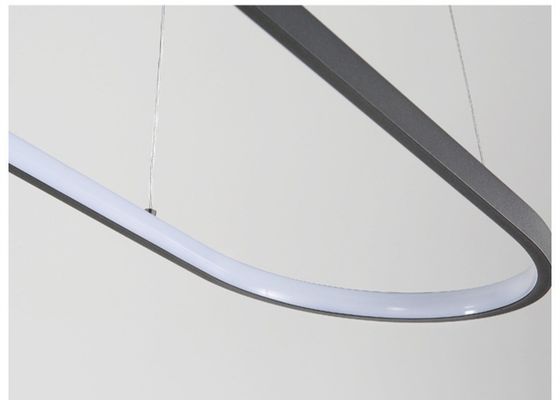 longitud de cable de acrílico de 33W los 70*20cm los 80cm Ring Chandelier Light llevado nórdico