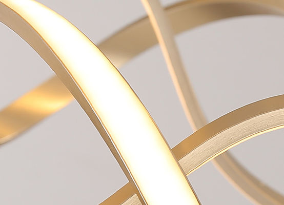 Oro de acrílico Ring Light moderno del hierro del poder 33w 50w 69w de la pantalla