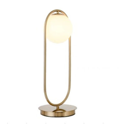 Lámpara ahorro de energía de Nightstand del oro de la altura los 50cm del diámetro el 18.5cm del hotel