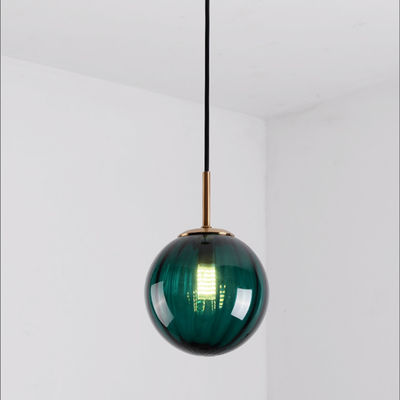 Luz pendiente del globo de cristal moderno colorido para el comedor