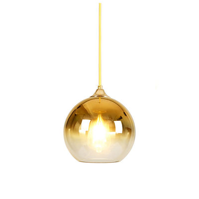 Lámpara pendiente moderna de D30CM Rose Gold Nordic Style Glass