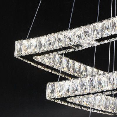 4000k LED Crystal Chrome Modern Pendant Light para la sala de estar