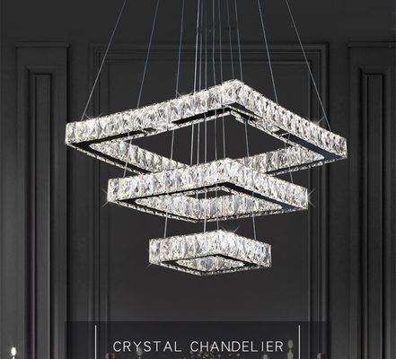 4000k LED Crystal Chrome Modern Pendant Light para la sala de estar