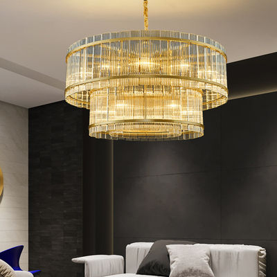 Hierro ligero pendiente moderno Art Glass For Living Room de la lámpara