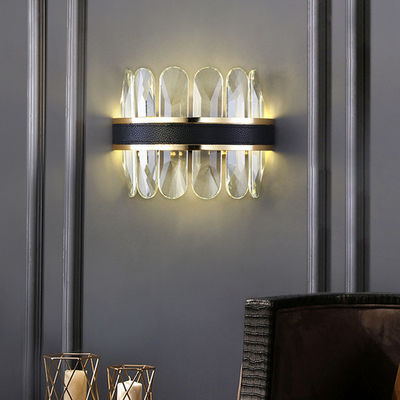 los colores del doble 10W planchan el hogar de cuero de Crystal Led Wall Lamp For