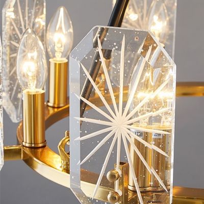 Lámpara decorativa Crystal Nordic Luxury Chandeliers y luces pendientes modernas