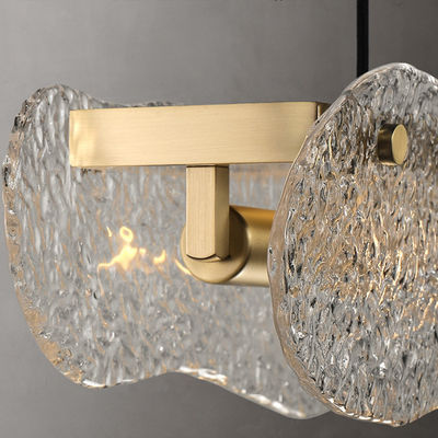 Acero inoxidable moderno de la luz de cristal del colgante de Art Deco Titanium E27