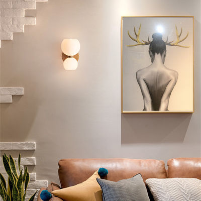 E14 vidrio nórdico Art Bedroom Modern Wall Light 140*280m m