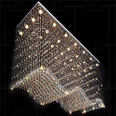 Longitud decorativa 800m m de la lámpara de Crystal Pendant Light Led Crystal del dormitorio