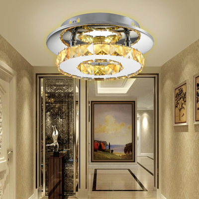Diámetro claro los 20cm de la lámpara 265V de Crystal Bedroom Indoor Led Ceiling