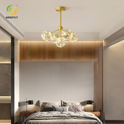 Luz de techo LED de cristal de decoración creativa de H370mm para el dormitorio de la sala de estar