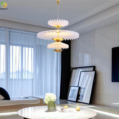 Luz pendiente moderna de acrílico de Art Baking Paint Gold LED de los metales del hogar/del hotel