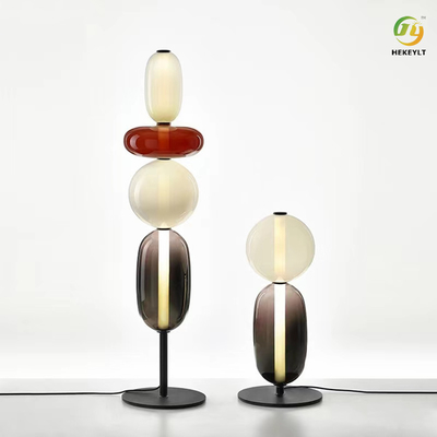 Lámpara de pie de cristal Sofa Side nórdico H160cm del hierro de Art Living Room LED