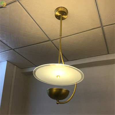 Luz pendiente nórdica del uso de Art Gold LED del hogar/del hotel de Hardware+Acrylic