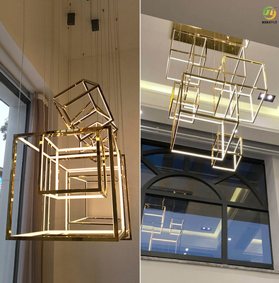 Luz pendiente moderna del titanio LED del espejo para el hotel casero D9018