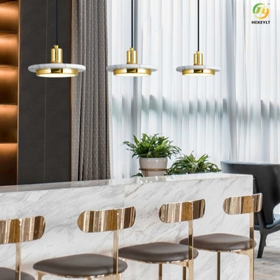 Luz pendiente nórdica de cobre del hierro LED tri para el hotel/el restaurante