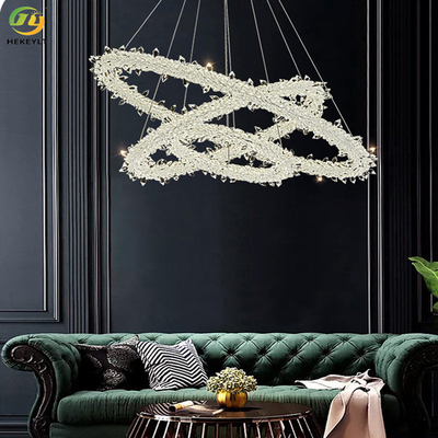 Tira moderna Crystal Pendant Light For Home/hotel/sala de exposición