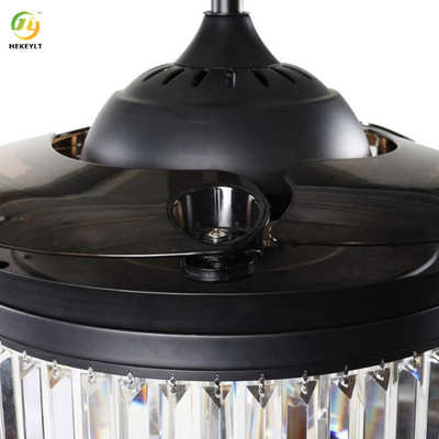Techo retractable Crystal Fan Light LED de 42 pulgadas con teledirigido