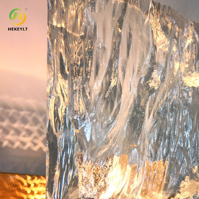 Cubo de hielo de Crystal Wall Lamp Nordic Bedroom del claro del metal del oro decorativo