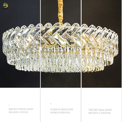 Chalet de lujo del hotel del LED K9 Crystal Pendant Light Contemporary Classic decorativo