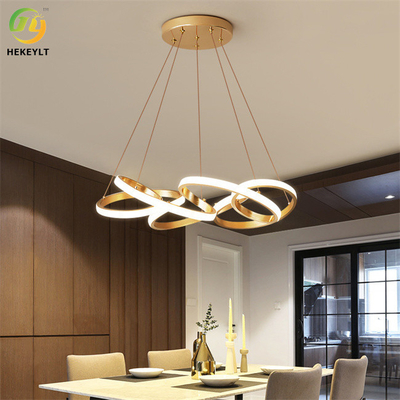 78 vatios LED Ring Chandelier Dimmable Integrated moderno