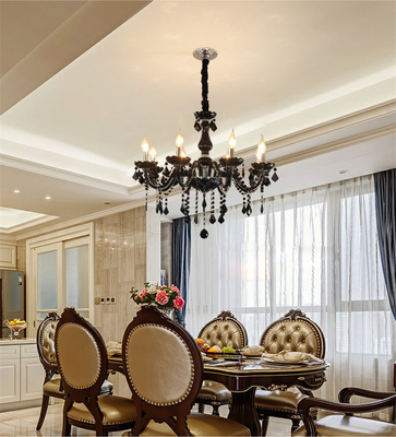 Diseño del dormitorio LED E14 Crystal Candle Chandelier Luxury Classical de la sala de estar