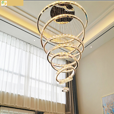 Metal LED cristalino Ring Light Luxury Decorative moderno del dormitorio D20