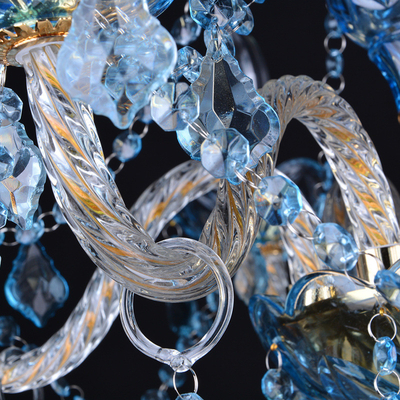 Pasillo de cristal de Crystal Chandelier Lamp For Wedding del metal del LED E14