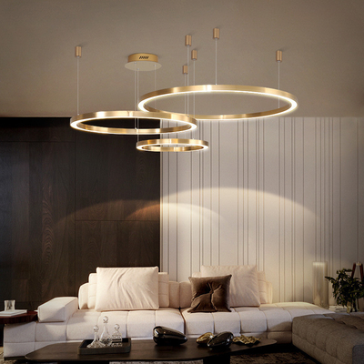 Dormitorio moderno del sitio del metal LED Ring Light For Living