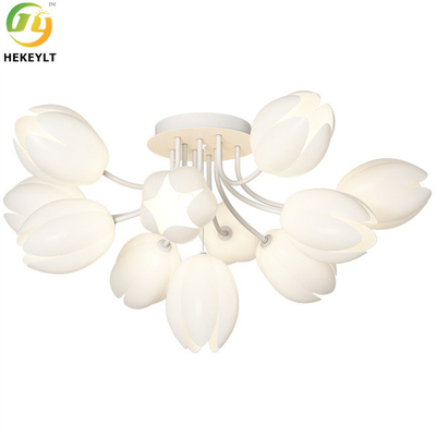 Comedor de iluminación pendiente de G9 30W Tulip Flower Shape Minimalist Modern creativo