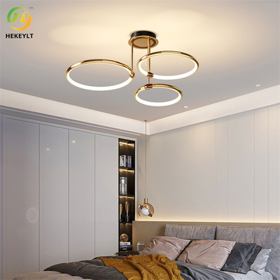Sala de estar llevada de lujo del dormitorio de Crystal Golden Ceiling Lamp For de la venta caliente