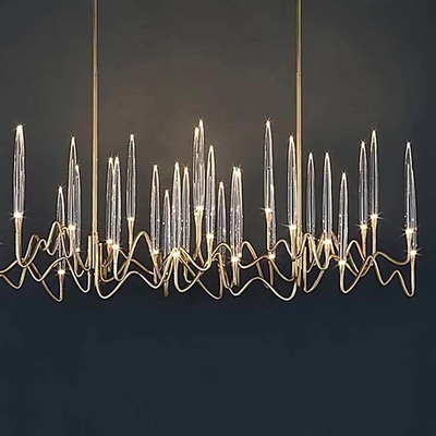 Lámpara creativa simple moderna de Crystal Lamp Art Arrow Line del poste