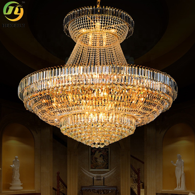Oro Crystal Chandelier de Crystal Pendant Light Modern Luxury del hotel E14