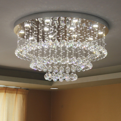 Boda llevada de lujo grande de lujo de Crystal Ceiling Light Live Bedroom