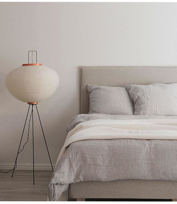 Lámparas de pie del papel de arroz de Art Deco Floor Lamp Modern del metal del LED el 120cm los x 53cm