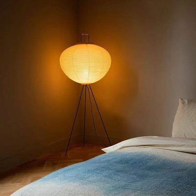 Lámparas de pie del papel de arroz de Art Deco Floor Lamp Modern del metal del LED el 120cm los x 53cm