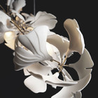 El Ginkgo ligero pendiente nórdico blanco Biloba florece la lámpara de cobre del LED