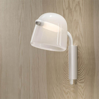 Lámpara de pared de cristal moderna de la luz D20 X W28 X H35cm LED de la pared del poste simple del dormitorio
