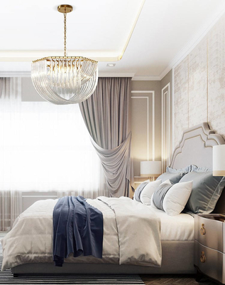 Dormitorio ligero pendiente llevado moderno de cristal del comedor E14 decorativo