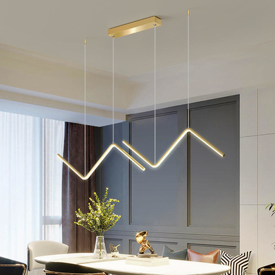 Lámpara linear de la ejecución ligera pendiente moderna del restaurante del comedor