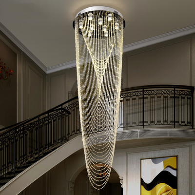Iluminación colgante del estilo del pasillo marroquí de Crystal Pendant Light Modern Hotel